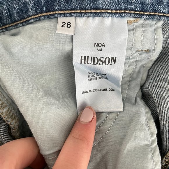 Hudson Jeans Cropped Flaired Fringed Denim - Picture 5 of 5